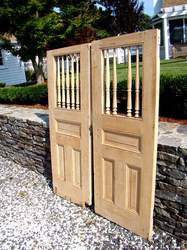 The only pair ever offered of documented 'Ward' room doors, circa 1850-1900, off the USS CONSTITUTION. Full provenace available to the buyer. — image 2
